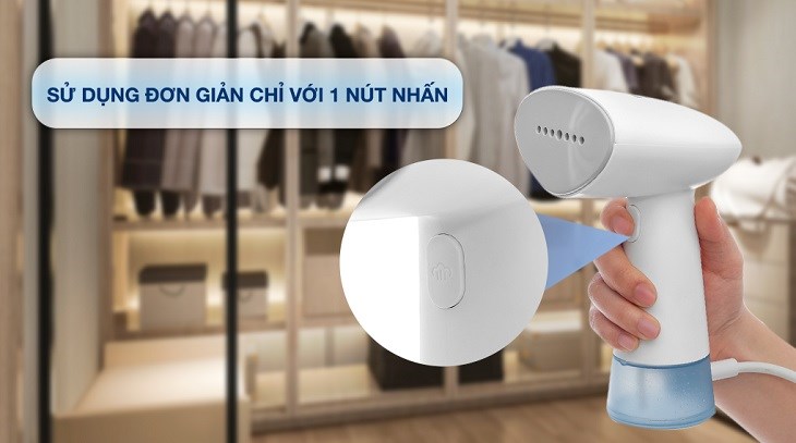 Bàn ủi Philips thường thiết kế bảng điều dạng nút nhấn giúp dễ dàng là ủi