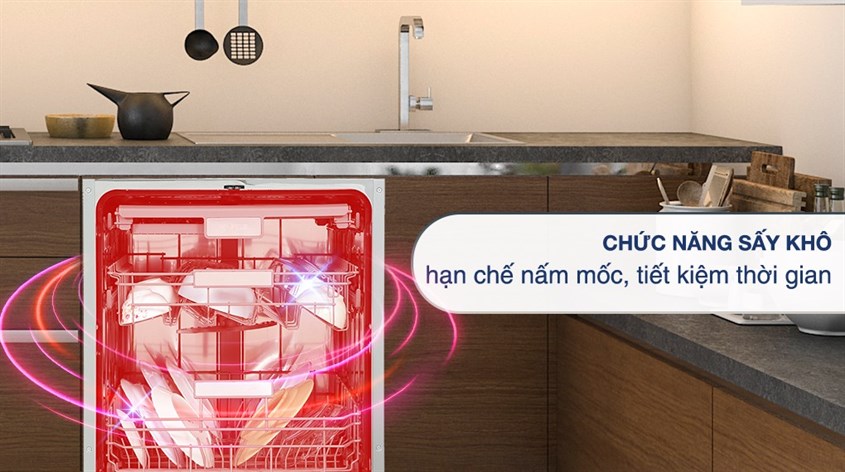 Máy rửa chén âm tủ Hafele HDW-FI60AB ngoài công dụng rửa chén với công suất 1930W, máy còn được trang bị tính năng sấy khô, hỗ trợ diệt khuẩn và tiết kiệm thời gian lau khô chén bát sau khi rửa Máy rửa chén âm tủ Hafele HDW-FI60AB ngoài công dụng rửa chén với công suất 1930W, máy còn được trang bị tính năng sấy khô, hỗ trợ diệt khuẩn và tiết kiệm thời gian lau khô chén bát sau khi rửa