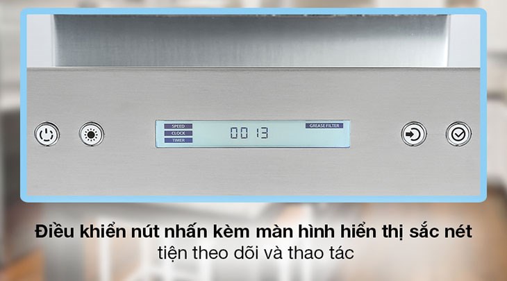 Điều khiển nút nhấn có màn hình hiển thị với chỉ dẫn đơn giản dễ hiểu, dễ thao tác ngay cả với người lớn tuổi Điều khiển nút nhấn có màn hình hiển thị với chỉ dẫn đơn giản dễ hiểu, dễ thao tác ngay cả với người lớn tuổi