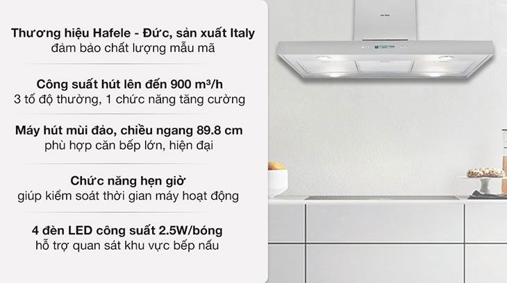 Máy hút mùi đảo Hafele HH-IS90A (539.81.715) là thương hiệu Hafele nổi tiếng của Đức, nhập khẩu nguyên chiếc từ Italy Máy hút mùi đảo Hafele HH-IS90A (539.81.715) là thương hiệu Hafele nổi tiếng của Đức, nhập khẩu nguyên chiếc từ Italy