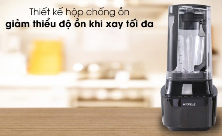 Máy xay sinh tố đa năng chân không Hafele BR230-19E00 (535.43.271) được trang bị hộp chống ồn, giúp giảm tiếng ồn hiệu quả