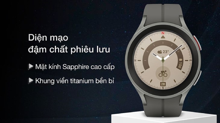 Đồng hồ thông minh Samsung Galaxy Watch5 Pro 45mm sẽ là phụ kiện thời trang thích hợp với bạn