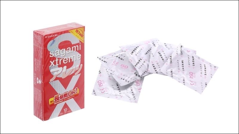 Bao cao su Sagami Xtreme Feel Long thiết kế siêu mỏng tạo cảm giác chân thực