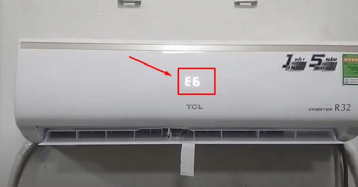 Máy lạnh TCL báo lỗi E6 là lỗi về nguồn điện, vận hành của máy lạnh và quạt dàn lạnh