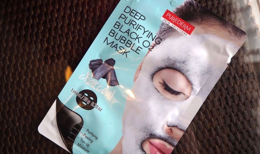 Mặt nạ sủi bọt Than Hoạt Tính làm sạch sâu, thải độc, sáng da Purederm 20g