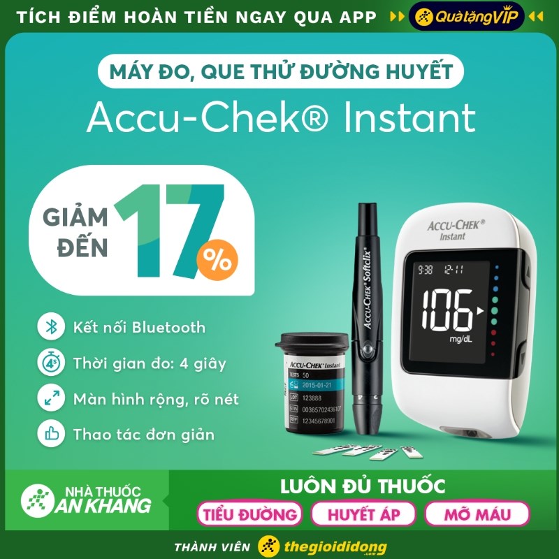 Sản phẩm Accu-Chek® Instant hiện đang bán tại Nhà thuốc An Khang