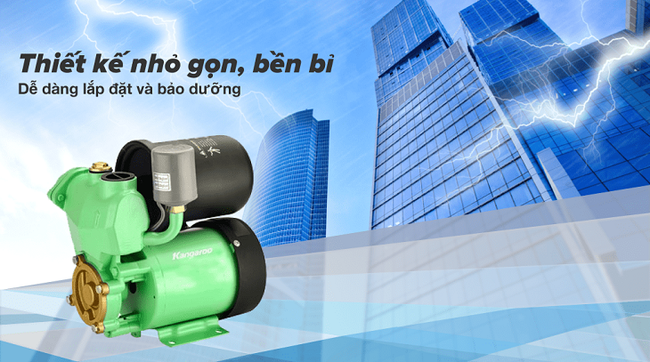 Máy bơm nước tăng áp Kangaroo KGWP370A 370W sở hữu thiết kế đẹp mặt, công suất hoạt động mạnh mẽ, hiện đại đáp ứng đa dạng nhu cầu người dùng