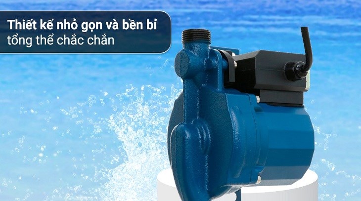 Máy bơm nước tăng áp Kangaroo KG 125ZP 120W sở hữu thiết kế nhỏ gọn, bền bỉ, chắc chắn và hiện đại