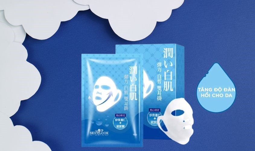 Mặt nạ giấy Ngọc Trai săn chắc da, dưỡng trắng và nâng cơ 360º SexyLook 30 ml