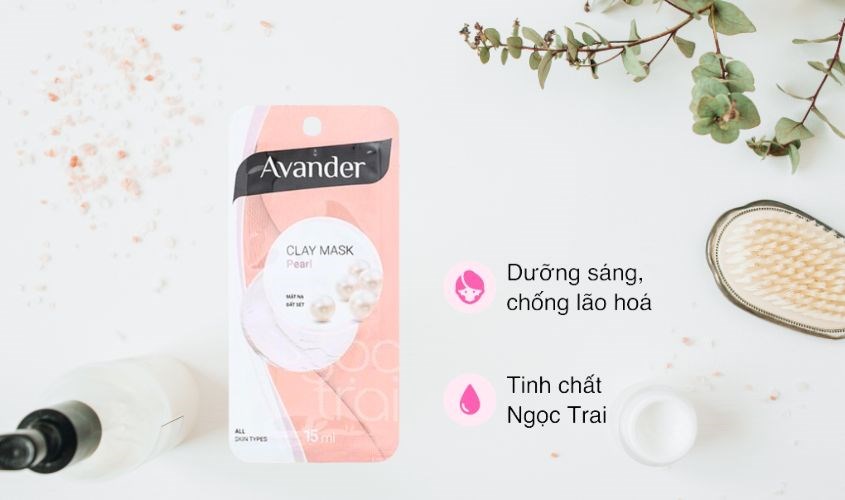 Mặt nạ đất sét Ngọc Trai dưỡng sáng, chống lão hoá Avander 15 ml