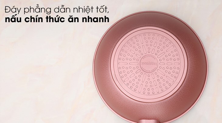 Đáy chảo nhôm sâu chống dính vân đá đáy từ 28 cm Happycook Aura AWP-28IH làm từ chất liệu SS 430 chắc chắn, thiết kế phẳng hấp thu nhiệt nhanh và tỏa nhiệt đều Đáy chảo nhôm sâu chống dính vân đá đáy từ 28 cm Happycook Aura AWP-28IH làm từ chất liệu SS 430 chắc chắn, thiết kế phẳng hấp thu nhiệt nhanh và tỏa nhiệt đều