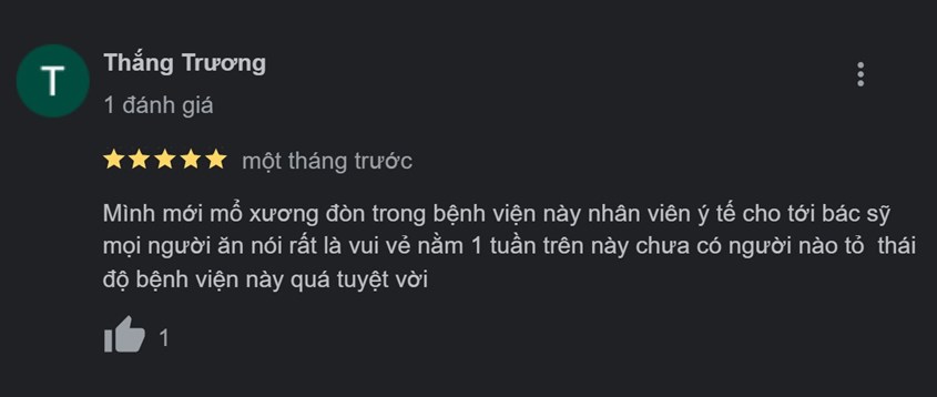 Đánh giá dịch vụ chăm sóc tại Bệnh viện An Bình