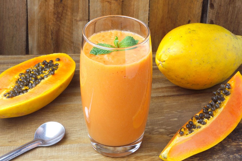 Sinh tố đu đủ ngọt mát Sinh tố cho bé với đu đủ ngọt mát