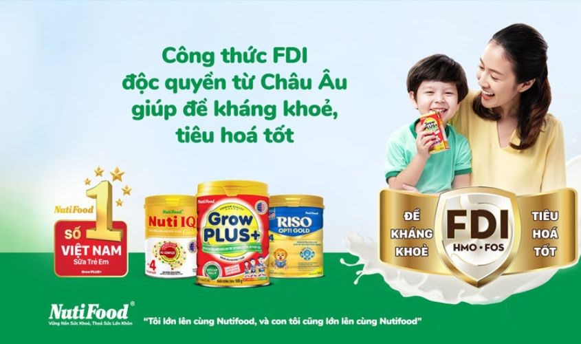 Nutifood chuyên cung cấp các sản phẩm sữa và thực phẩm dinh dưỡng từ sữa