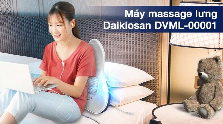 Máy massage lưng Daikiosan DVML-00001 là thiết bị massage vùng lưng được nhiều người tin dùng 