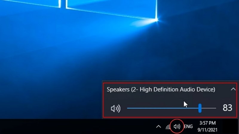 Kiểm tra âm lượng có đang bị Mute hay ở mức thấp nhất không