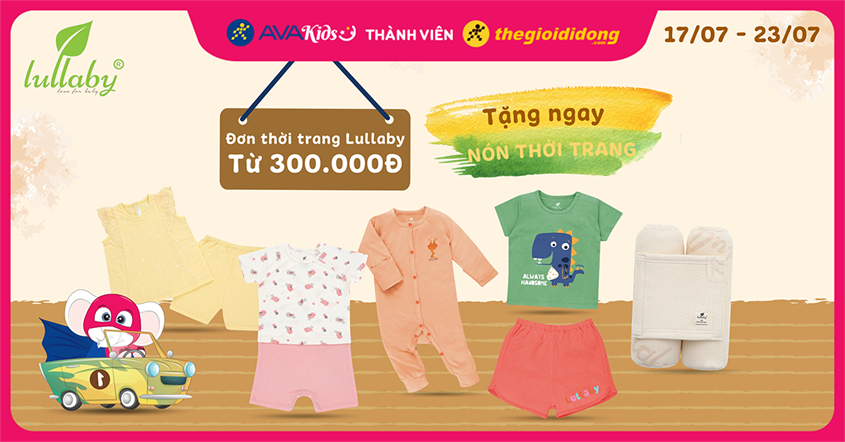 Tuần lễ Lullaby: Mua đơn thời trang Lullaby từ 300.000đ - Tặng ngay nón thời trang