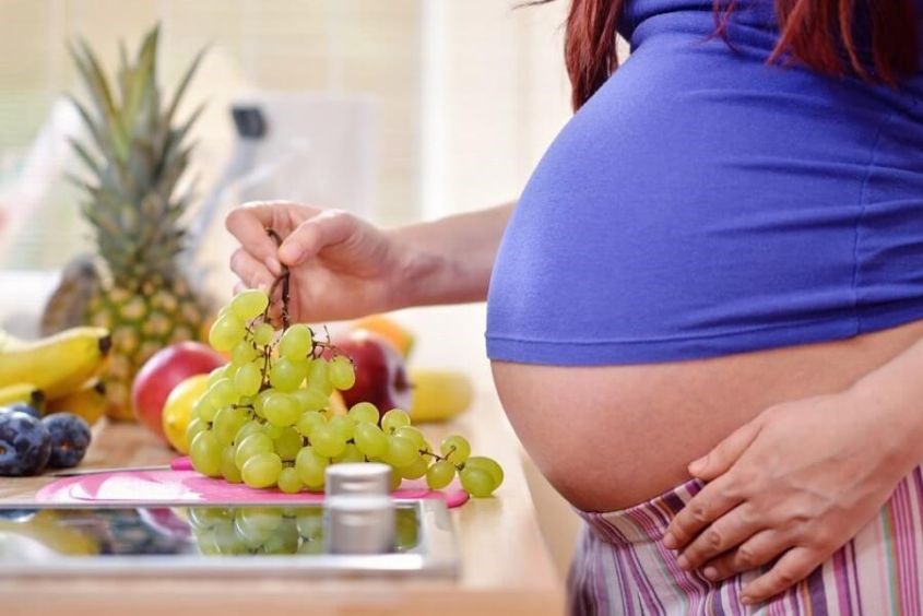 Nho có lượng đường cao nên không phù hợp với bà bầu bị tiểu đường thai kỳ