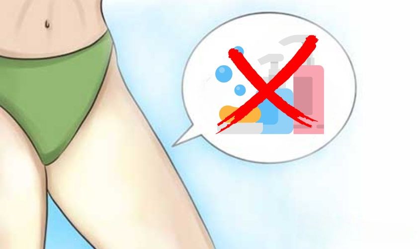 Không nên dùng sữa tắm để rửa vùng kín