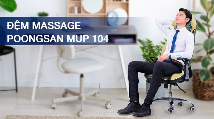 Đệm massage Poongsan MUP 104 giúp giảm các cơn đau nhức toàn thân