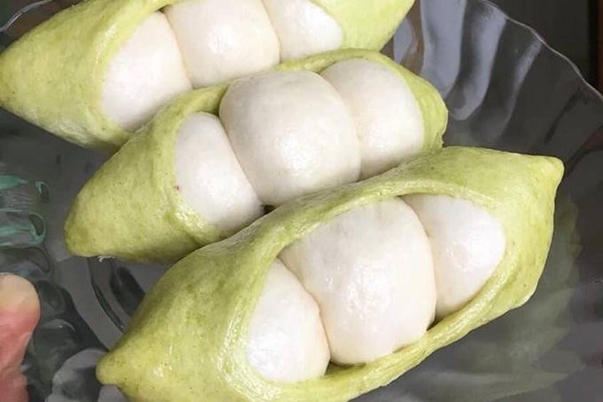 Cách làm bánh bao hạt đậu cho bé ăn dặm