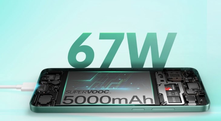 OPPO A78 có pin 5000 mAh và công nghệ sạc nhanh 67W