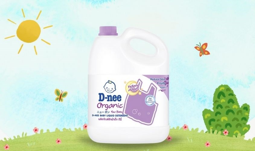 Nước xả quần áo cho bé D-nee Tím hương trái cây can 2.8 lít