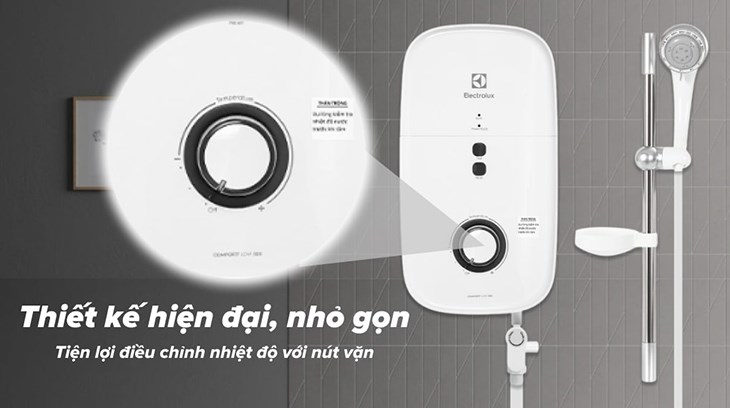 Máy nước nóng trực tiếp Electrolux 4500W EWE451KB-DWG2 có công suất hoạt động lên đến 4500W, hỗ trợ làm nóng nước nhanh chóng