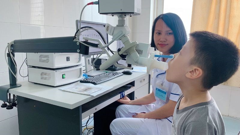 Đo chức năng hô hấp là xét nghiệm tiêu chuẩn để chẩn đoán hen suyễn