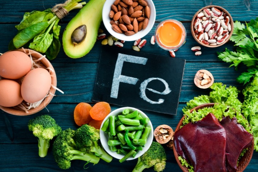 Sắt là khoáng chất cần thiết trong thực đơn cho bà bầu Dinh dưỡng cho thai nhi 31 tuần