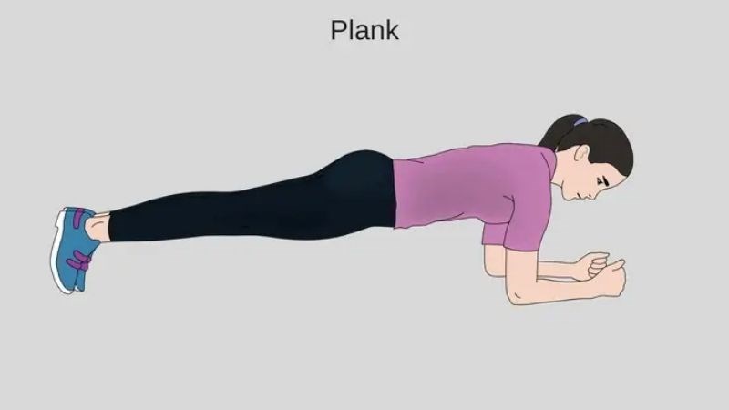 Plank giúp hỗ trợ cột sống và giảm áp lực lên đĩa đệm
