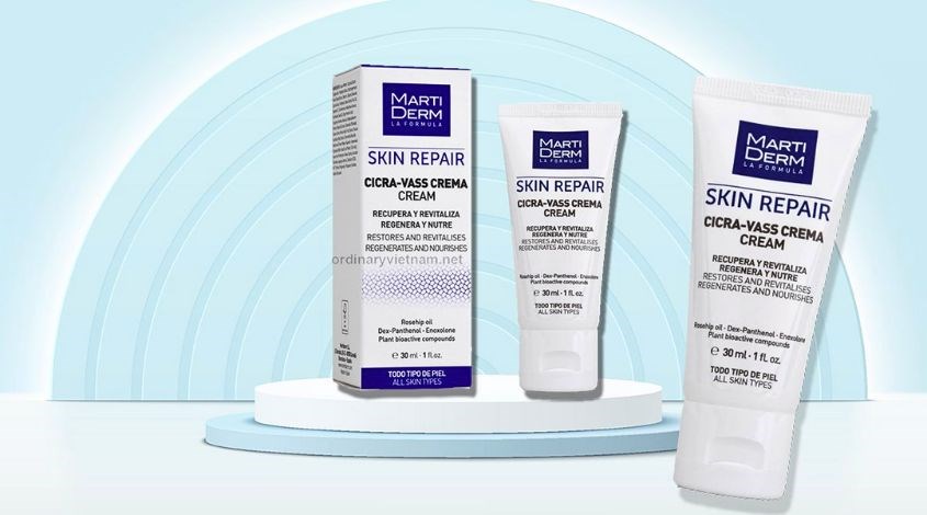 Kem dưỡng tái tạo và phục hội MartiDerm Skin Repair Cicra Vass Cream - thương hiệu đến từ Tây Ban Nha