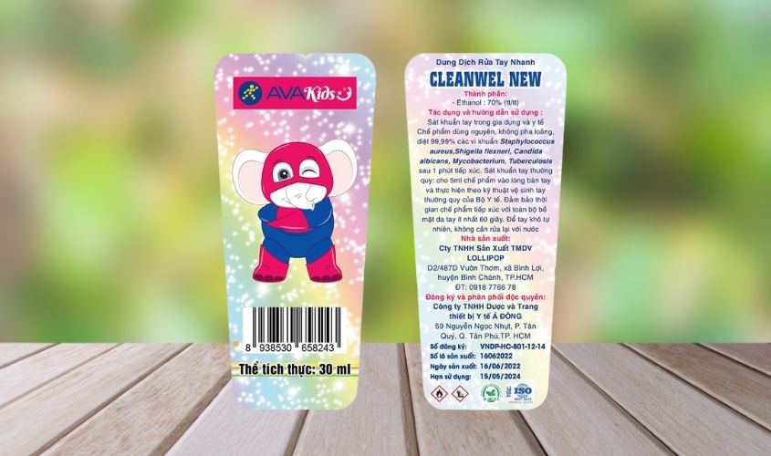 Bảng thành phần của sản phẩm