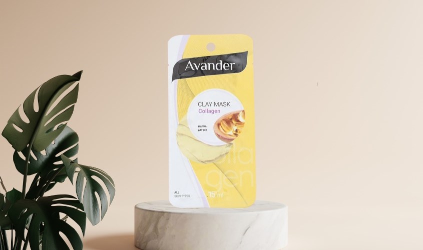 Mặt nạ đất sét Collagen dưỡng sáng, chống lão hoá Avander 15 ml