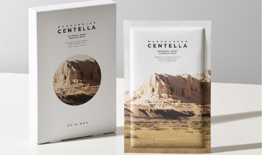 Mặt nạ giấy Rau Má dưỡng ẩm, làm dịu da Skin1004 Madagascar Centella Watergel Sheet Ampoule 25 ml