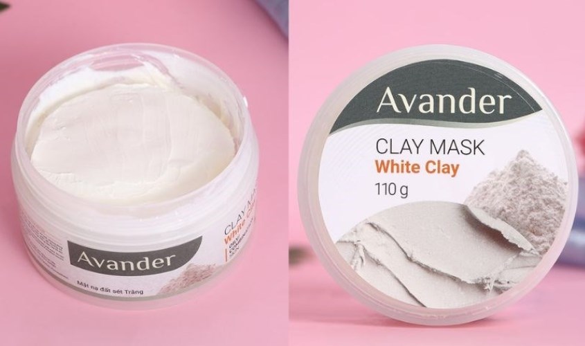 Mặt nạ đất sét trắng làm sạch sâu, dưỡng sáng da Avander 110g