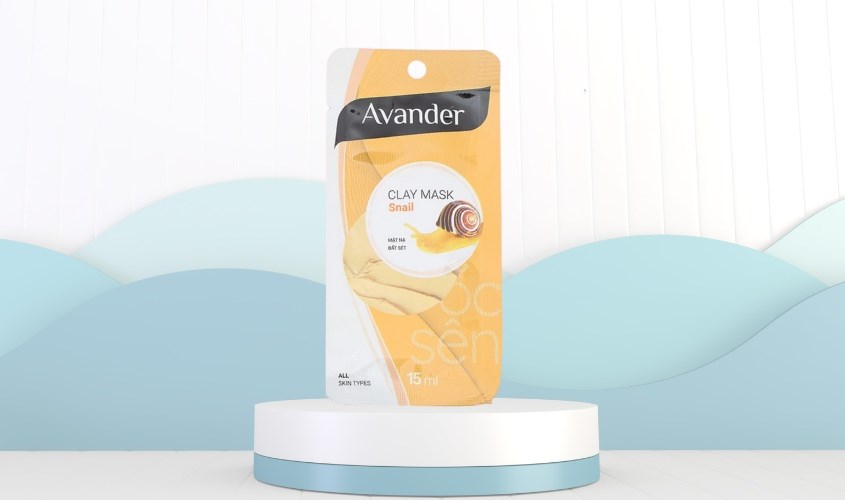 Mặt nạ đất sét Ốc Sên dưỡng sáng, tái tạo da Avander 15 ml 