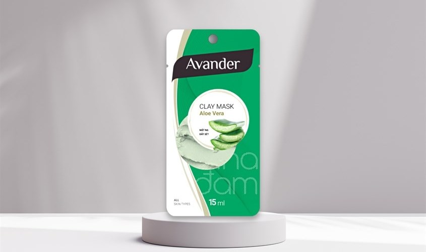 Mặt nạ đất sét Nha Đam dưỡng sáng, làm dịu da Avander 15 ml