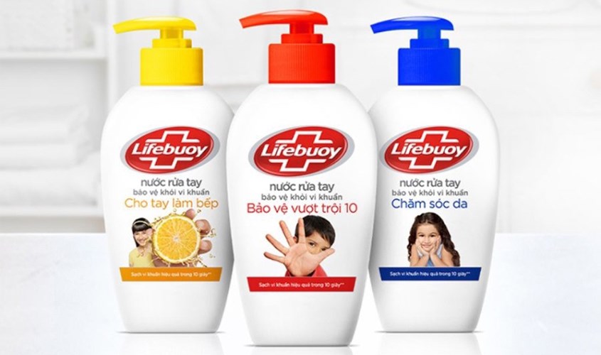 Nước rửa tay Lifebuoy giúp khử mùi hôi hiệu quả