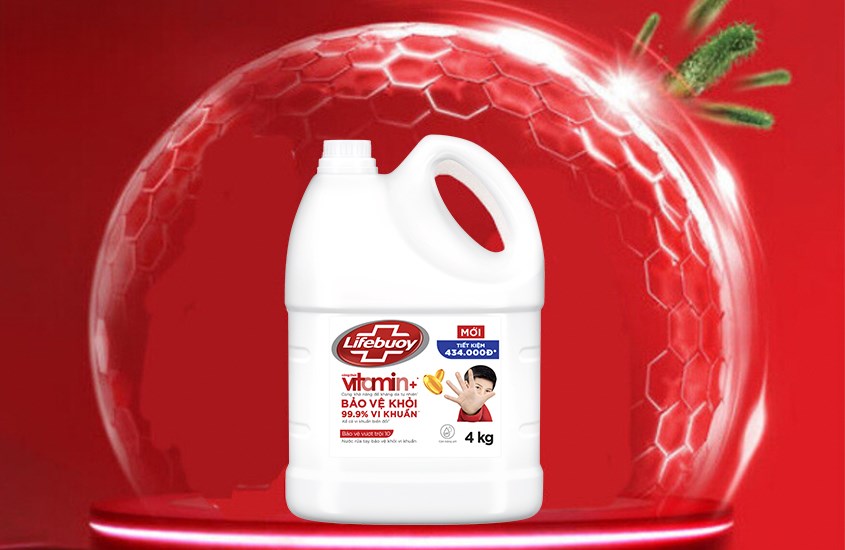 Rửa tay bằng nước rửa tay Lifebuoy sẽ giúp hạn chế tối đa nguy cơ mắc bệnh dịch Corona