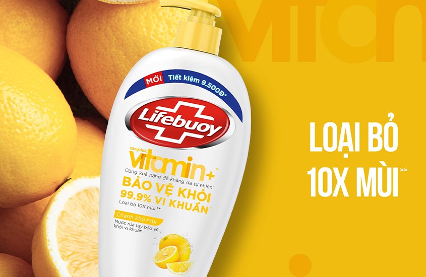 Nước rửa tay Lifebuoy Chanh Khử Mùi