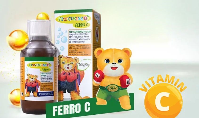 Siro Fitobimbi Ferro C bổ sung sắt, kẽm và vitamin C 200 ml