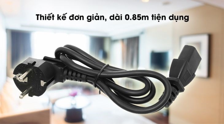 Dây nguồn đa năng DMAX 0.85m DD-004-BLACK-0.85M có dây dài 0.85m, dễ cuộn gọn để mang theo hoặc cất giữ