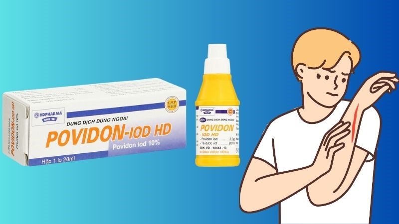 Sử dụng dung dịch sát khuẩn để sát trùng da, vết thương hở Sử dụng dung dịch sát khuẩn để sát trùng da, vết thương hở