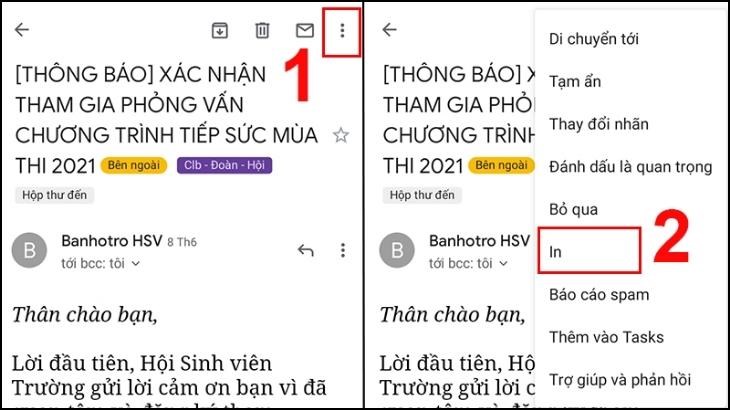 In email thông qua Gmail