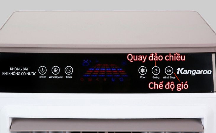 Các nút điều chỉnh chức năng của quạt