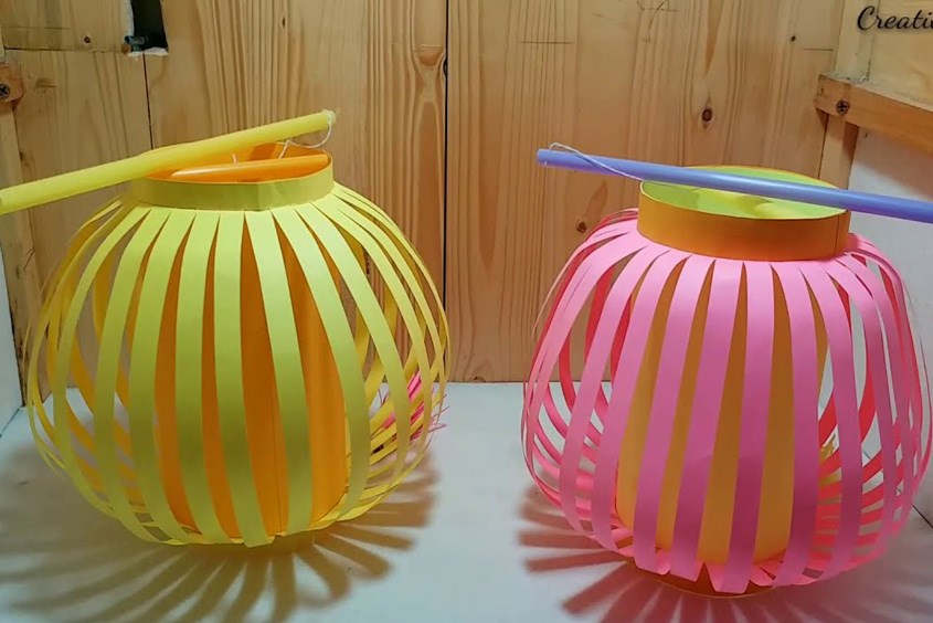 Lồng đèn bằng giấy là món quà trung thu cho bé giàu ý nghĩa