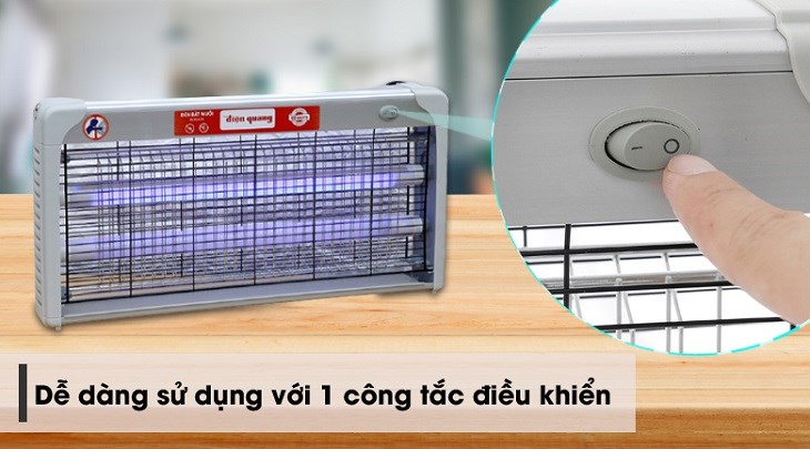 Đèn bắt muỗi Điện Quang còn tích hợp nhiều tiện ích tiện lợi hiện đại