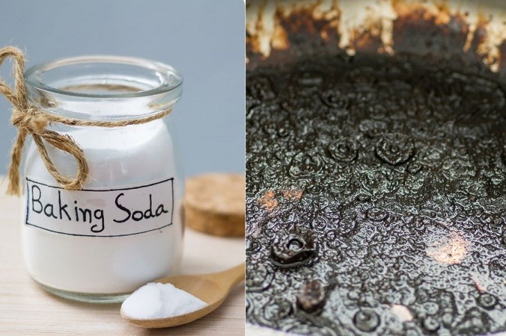 Sử dụng baking soda để làm sạch nồi nhôm bị ra ten