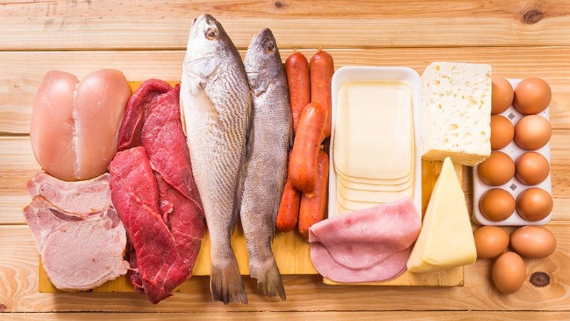 Thực phẩm có protein cao giúp cung cấp năng lượng, tăng đề kháng cho cơ thể.